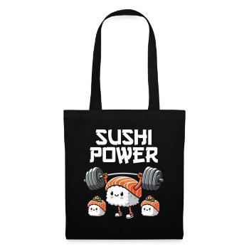Sushi Food Japon Nigiri Cadeau - Sac en tissu - noir - Devant