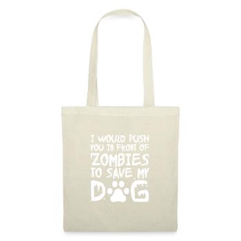 Zombie Zombie-Jäger Zombieapokalypse Geschenk - Stoffbeutel - Natur - Vorne