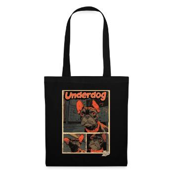 Le petit chien est l’étranger - Sac en tissu - noir - Devant