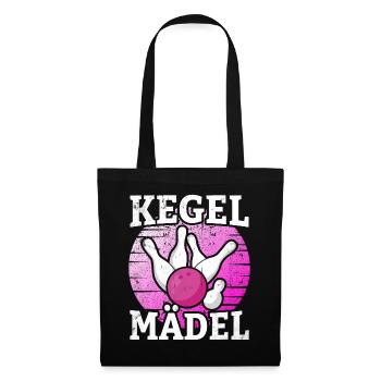 Kegel Mädel - Stoffbeutel - Schwarz - Vorne