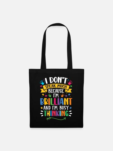 Autism Awareness Day Autistic Gift - Tote Bag - black