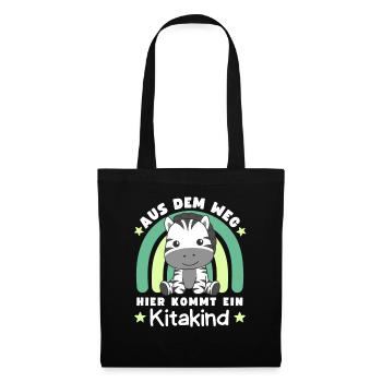Out of the way: Here comes a daycare child Zebra - Tote Bag - black - Front
