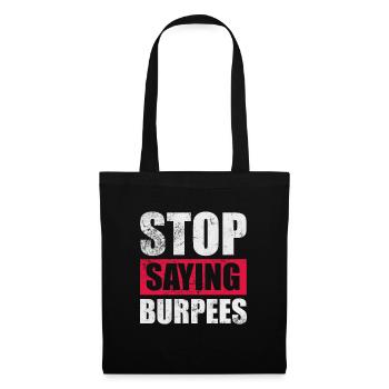 Burpees - Sac en tissu - noir - Devant