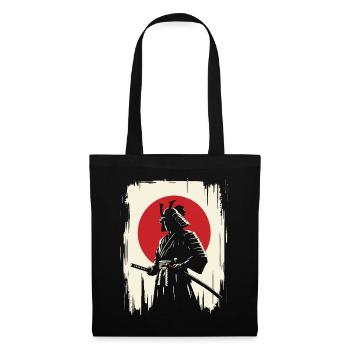 Samurai Ronin Schwertkampf Krieger Geschenk - Stoffbeutel - Schwarz - Vorne
