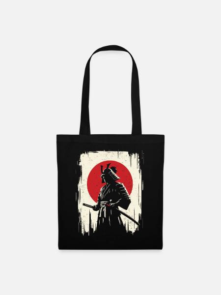 Samurai - Stoffbeutel - Schwarz