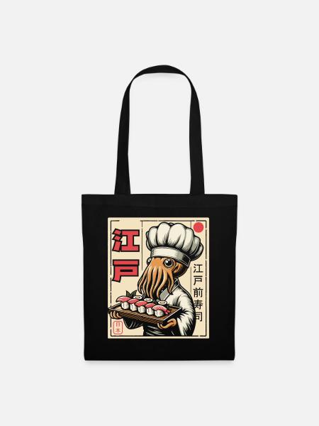 Sushi Food Japan Nigiri Gift - Tote Bag - black