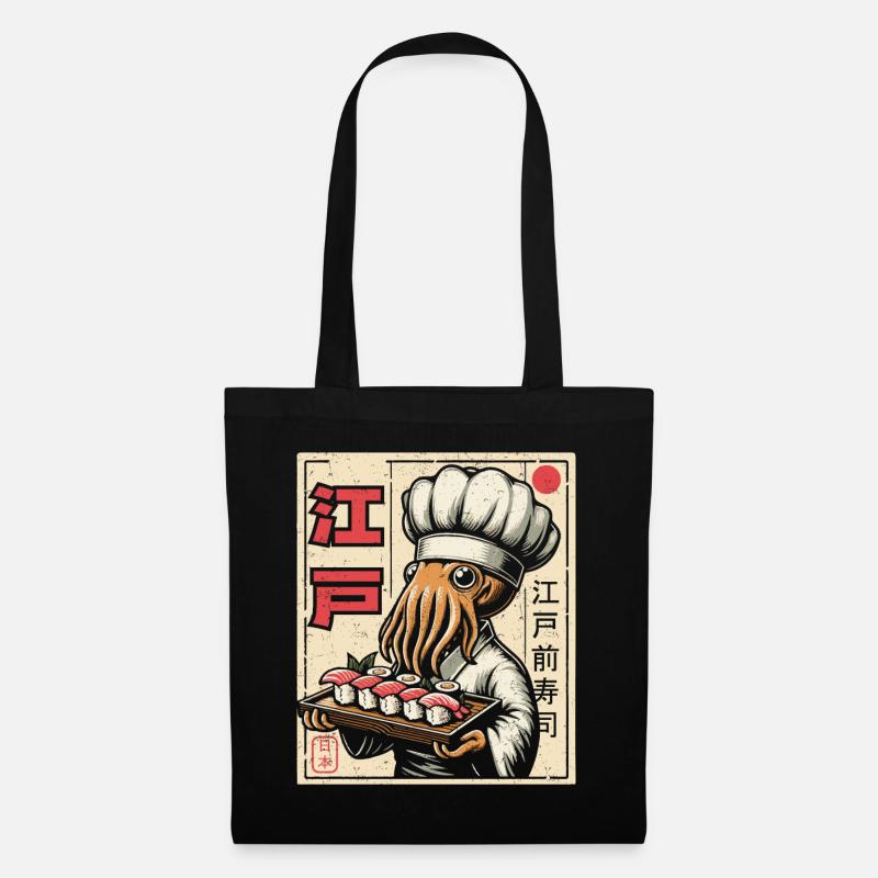Sushi - Stoffbeutel - Schwarz