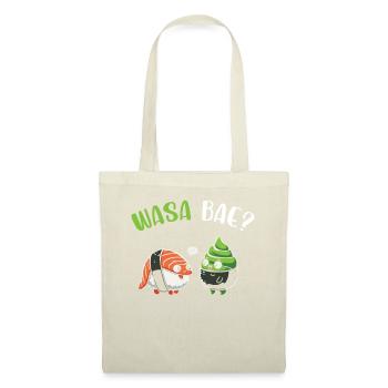 Sushi Essen Japan Nigiri Geschenk - Stoffbeutel - Natur - Vorne