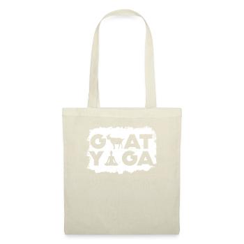 Ziegen-Yoga-Meditation - Stoffbeutel - Natur - Vorne