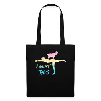 Je chèvre ce passionné de yoga - Sac en tissu - noir - Devant