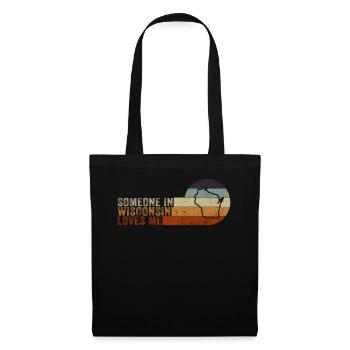 Quelqu’un dans le Wisconsin m’aime - Sac en tissu - noir - Devant