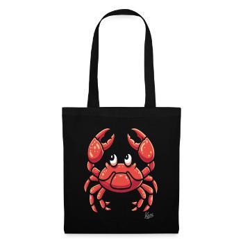 funny cartoon crab - Tote Bag - black - Front