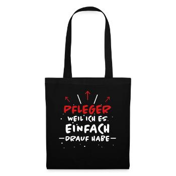 Pfleger Spruch Pflegekraft Lustig Pfleger Geschenk - Stoffbeutel - Schwarz - Vorne