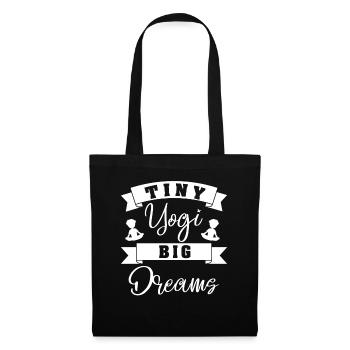 Tiny Yogi Big Dreams Méditation - Sac en tissu - noir - Devant