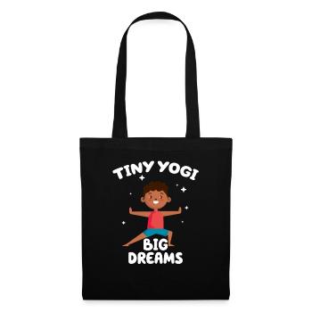 Tiny Yogi Big Dreams Meditation - Tote Bag - black - Front