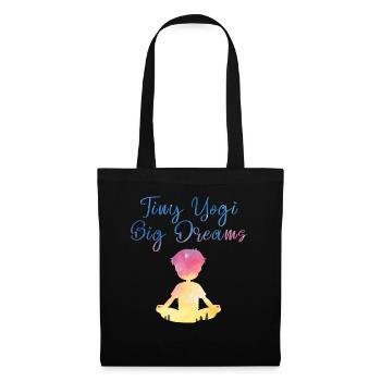 Tiny Yogi Big Dreams Méditation - Sac en tissu - noir - Devant