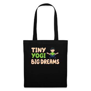 Tiny Yogi Big Dreams Meditation - Tote Bag - black - Front