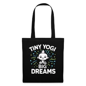 Tiny Yogi Big Dreams Méditation - Sac en tissu - noir - Devant