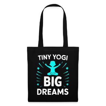 Tiny Yogi Big Dreams Méditation - Sac en tissu - noir - Devant
