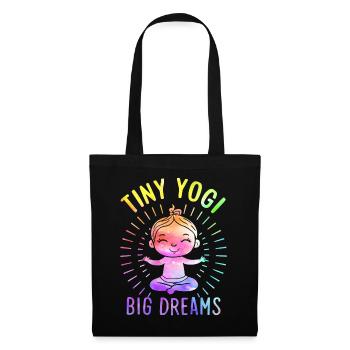 Tiny Yogi Big Dreams Méditation - Sac en tissu - noir - Devant