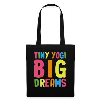 Tiny Yogi Big Dreams Meditation - Tote Bag - black - Front