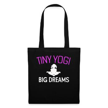 Tiny Yogi Big Dreams Meditation - Tote Bag - black - Front