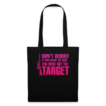 Heard The Shot Never The Target Sniper - Tote Bag - black - Front