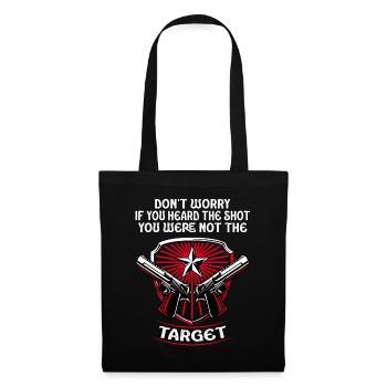Heard The Shot Never The Target Sniper - Tote Bag - black - Front