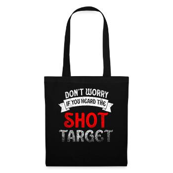 Heard The Shot Never The Target Sniper - Tote Bag - black - Front