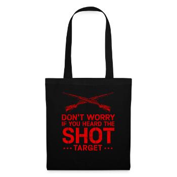 Heard The Shot Never The Target Sniper - Tote Bag - black - Front