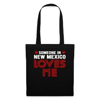 Quelqu’un au Nouveau-Mexique m’aime - Sac en tissu - noir - Devant