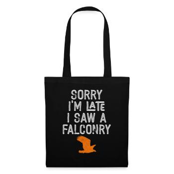 Fauconnerie Oiseau Faucon Chasse Fauconnier - Sac en tissu - noir - Devant