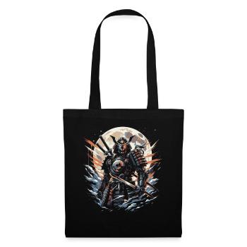 Samurai Ronin Schwertkampf Krieger Geschenk - Stoffbeutel - Schwarz - Vorne