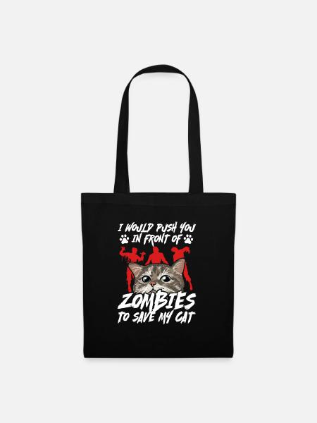 Zombie Zombie-Jäger Zombieapokalypse Geschenk - Stoffbeutel - Schwarz