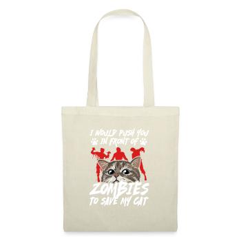 Zombie Zombie-Jäger Zombieapokalypse Geschenk - Stoffbeutel - Natur - Vorne
