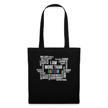 Autisme - Sac en tissu - noir - Devant