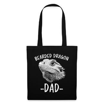 Bearded Dragon Saying Dad Funny Bearded Dragon Gift - Tote Bag - black - Front