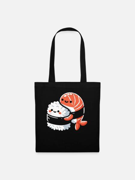 Sushi - Stoffbeutel - Schwarz