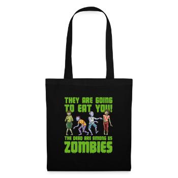 Zombie Zombie-Jäger Zombieapokalypse Geschenk - Stoffbeutel - Schwarz - Vorne