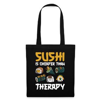 Sushi Food Japon Nigiri Cadeau - Sac en tissu - noir - Devant
