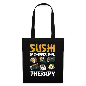 Sushi - Stoffbeutel - Schwarz - Vorne