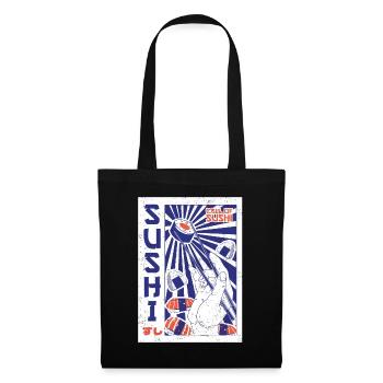 Sushi Food Japon Nigiri Cadeau - Sac en tissu - noir - Devant