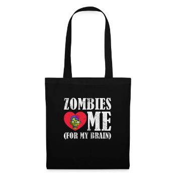 Zombie - Stoffbeutel - Schwarz - Vorne
