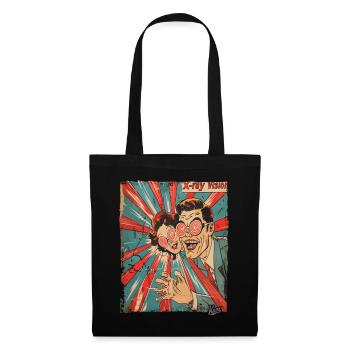1950s Cartoon - Funny X-ray Vision Couple - Tote Bag - black - Front