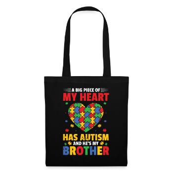 Autisme - Sac en tissu - noir - Devant