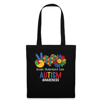Autism Awareness Day Autistic Gift - Tote Bag - black - Front