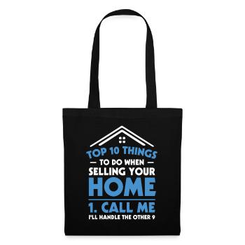 Real Estate Agent Real Estate Agent Gift - Tote Bag - black - Front