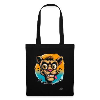 L’Afrique et le drôle de danger des grands félins - Sac en tissu - noir - Devant