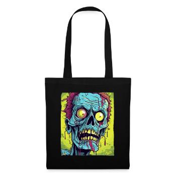 The coolest zombie skull monster - Tote Bag - black - Front