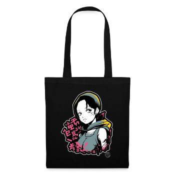 Fille alternative super cool et décontractée - Sac en tissu - noir - Devant